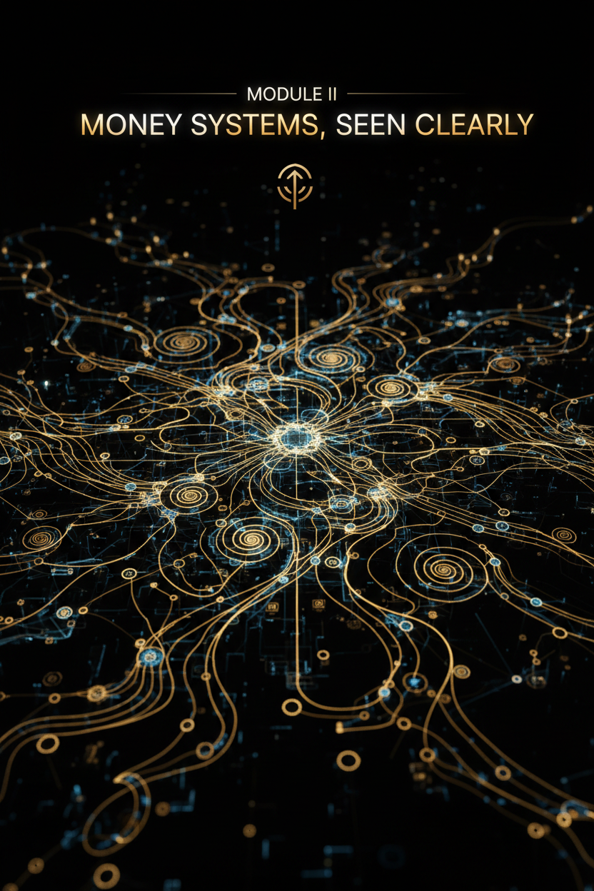 The Abundance Code — Module II: Money Systems, Seen Clearly